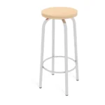 BANCO DE LABORATORIO CROMADO, ASIENTO DE TRIPLAY