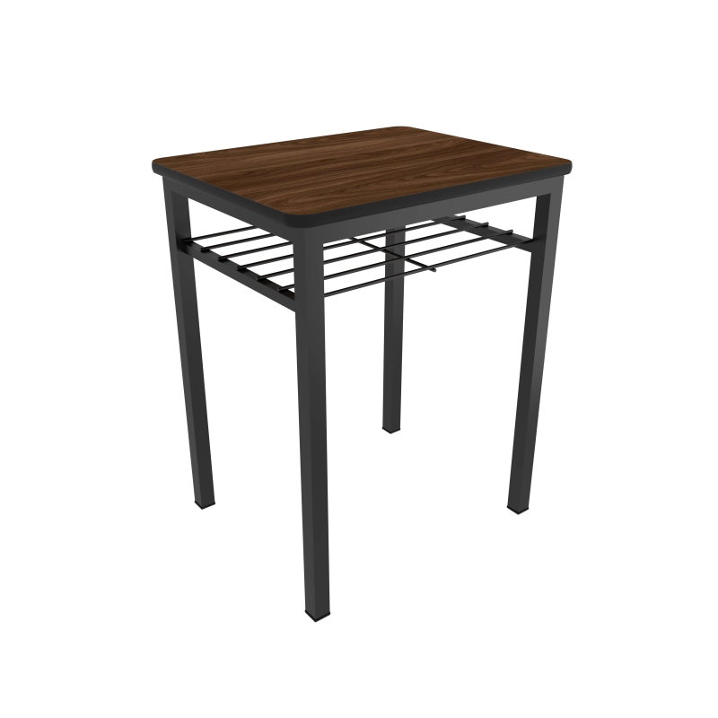 MRIP-001 MESA INDIVIDUAL RECTANGULAR 60X48X75CM CUB. MELAMINA CON REJILLA PORTALIBROS - Image 1