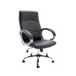 Silla ejecutiva en decopiel color negro