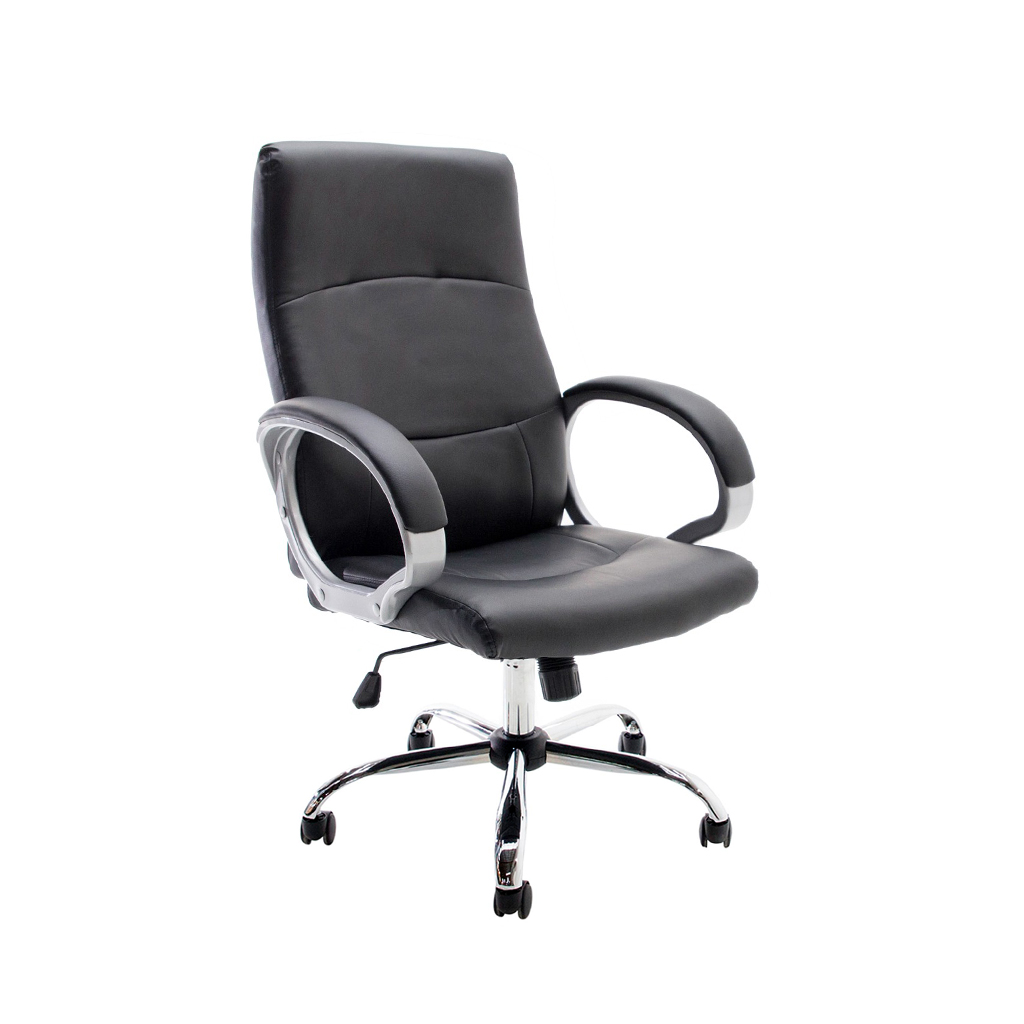 GCSEJE1110 Silla ejecutiva en decopiel color negro - Image 1