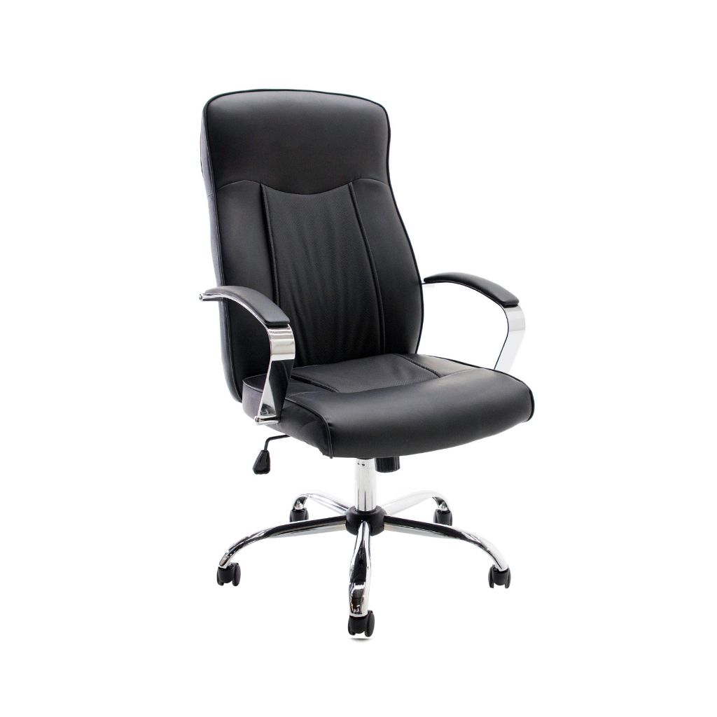 GCSEJE1120 Silla ejecutiva en decopiel color negro - Image 1
