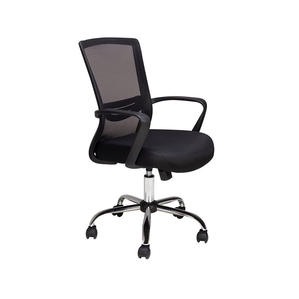 GCSOPE850 Silla Ejecutiva en malla negra con estructura negra - Image 1