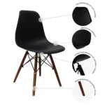 Set de 2 Sillas Oslo Nogal - Image 7