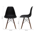 Set de 2 Sillas Oslo Nogal - Image 8