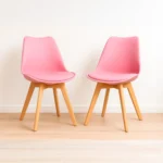 Set de 2 Sillas Frankfurt | Sillas Eames acojinadas para comedor