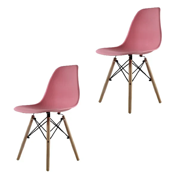 SILLA_OSLO_EAMES_ROSA_600x600_1 Set de 2 Sillas Oslo Eames - Image 1