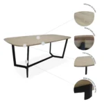Mesa Comedor Rectangular Amalfi 180X90 - Image 5