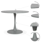 Mesa Circular Metal Vittoria 80cm - Image 8