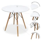 Mesa de Comedor Circular Oslo 80cm - Image 3