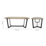 Mesa Comedor Rectangular Amalfi 160X90 - Image 2