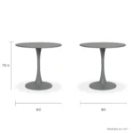 Mesa Circular Metal Vittoria 80cm - Image 10
