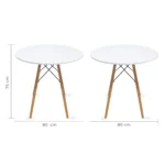 Mesa de Comedor Circular Oslo 80cm - Image 4