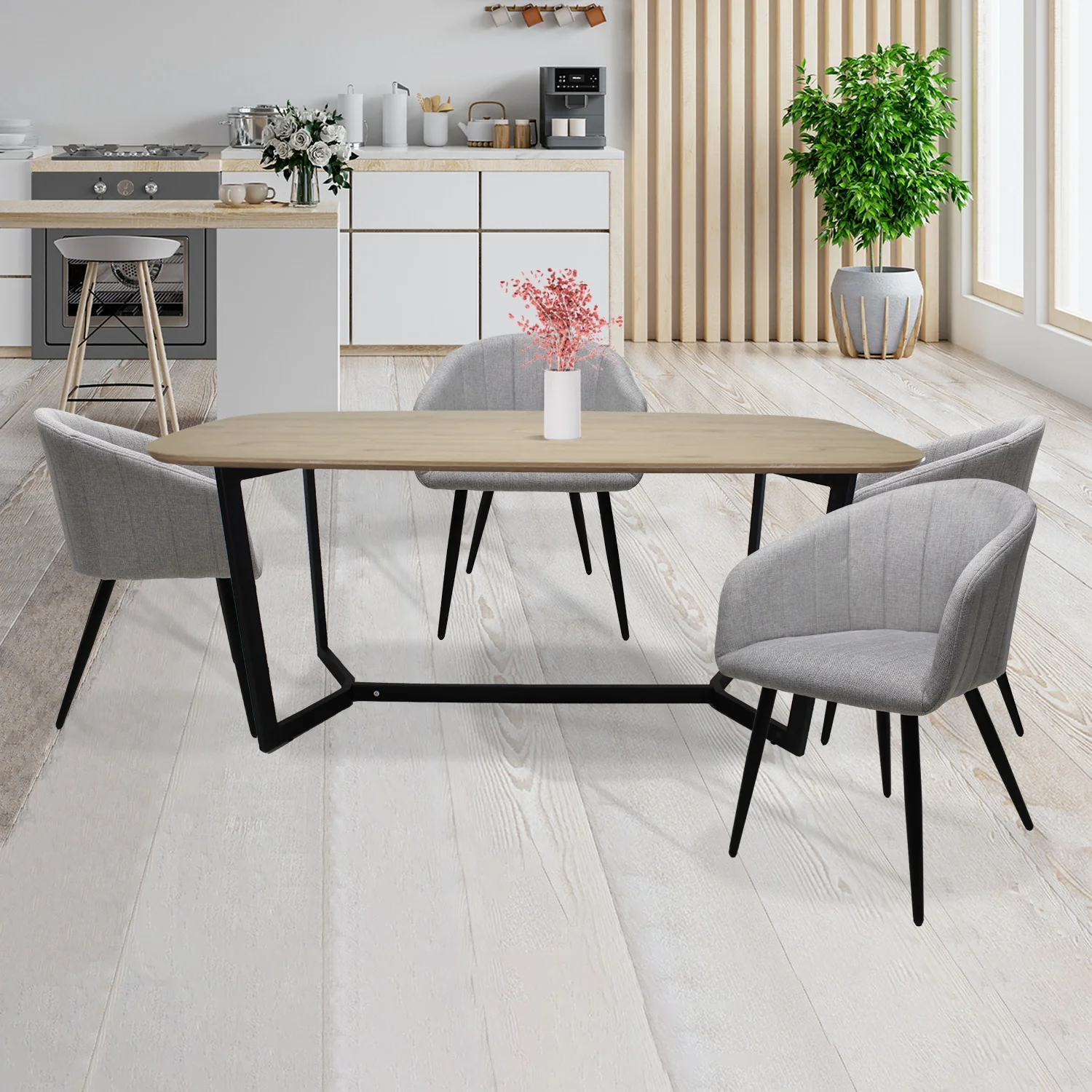 LIFESTYLE2_COMEDORAMALFI_ENCINO Mesa Comedor Rectangular Amalfi 180X90 - Image 1