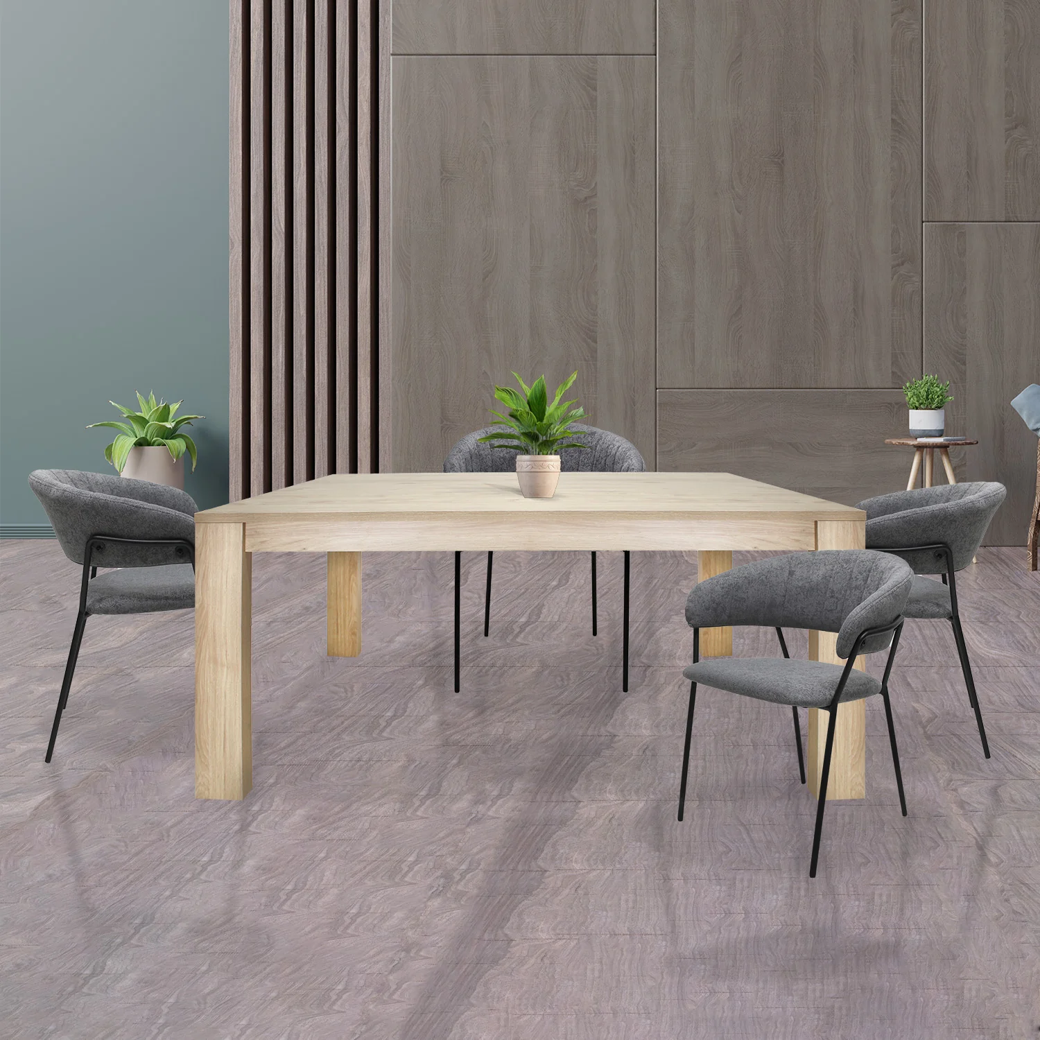 LIFESTYLE2_COMEDORMINORI_ENCINO Mesa de Comedor Rectangular Minori - Image 1