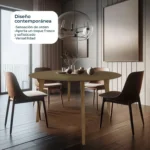 Mesa de Comedor Circular Madeira Chapa 110