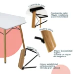 Mesa de Comedor Rectangular Oslo - Image 9
