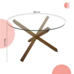 Mesa comedor 120cm Riau 6013 - Image 3