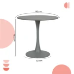 Mesa Circular Metal Vittoria 80cm - Image 9