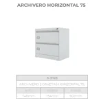 Archivero Horizontal 75 - Image 3