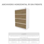 Archivero Horizontal 91 sin Frente - Image 2