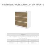 Archivero Horizontal 91 sin Frente - Image 3