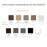 Archivero Horizontal 91 sin Frente - Image 5