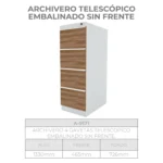 Archivero Telescópico Embalinado sin Frente - Image 6