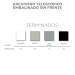Archivero Telescópico Embalinado sin Frente - Image 2