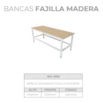 Bancas Fajilla Madera - Image 5