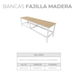 Bancas Fajilla Madera - Image 4