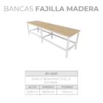 Bancas Fajilla Madera - Image 3