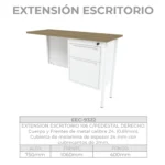 Escritorio Metálico con Extensión Lateral - Image 5