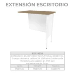 Escritorio Metálico con Extensión Lateral - Image 3